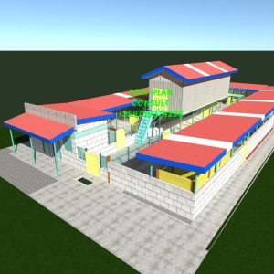 INTERGRATED DAIRY COWS AND GOATS UNIT WITH A TOP STORE PLANS.